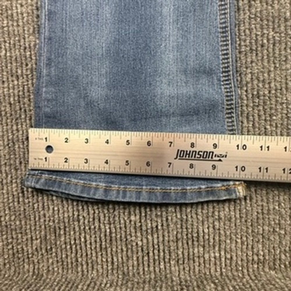 Source of Wisdom Slim Bootcut Jeans Womens 18 Blue Medium Wash Stretch Denim - Picture 7 of 15